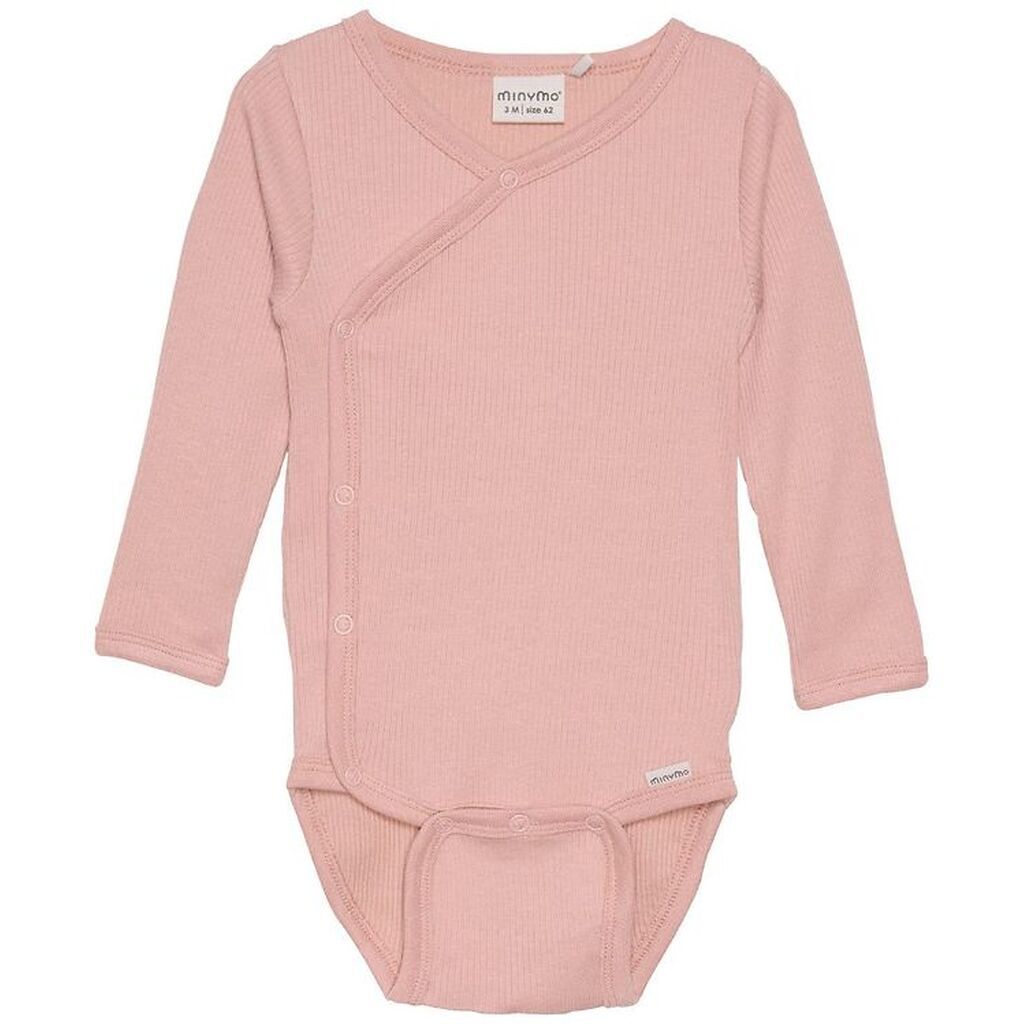 Minymo Slå-om Body l/æ - Rib - Misty Rose