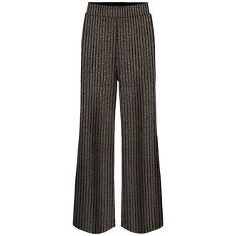 Kids Only Bukser - KogQueen - Black/Lurex Light Gold/Silver