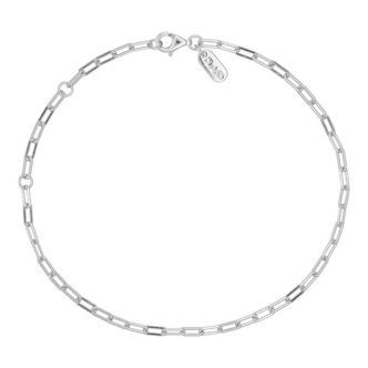 Design Letters Armbånd - Chunky Square - Small - Sølv