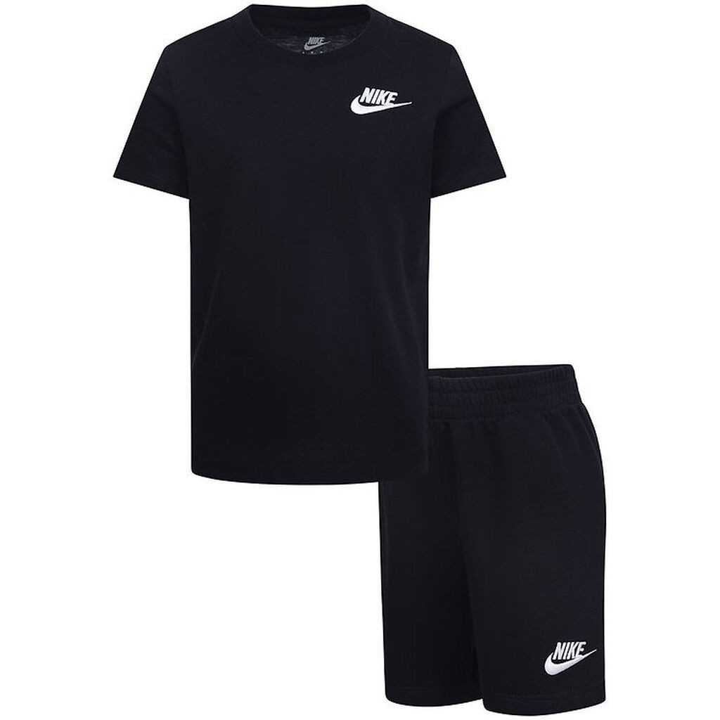 Nike Shortssæt - T-shirt/Shorts - Sort/Hvid