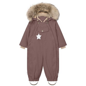 Mini A Ture Flyverdragt - MatWisti Fleece/Fur - Chestnut Brown