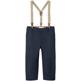 Name It Bukser m. Seler - NmmBen - Chino - Dark Sapphire