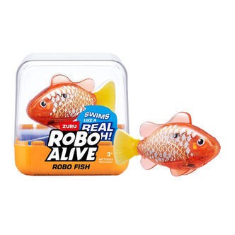 Robo Alive Badelegetøj - Robo Fish - Orange/Gul