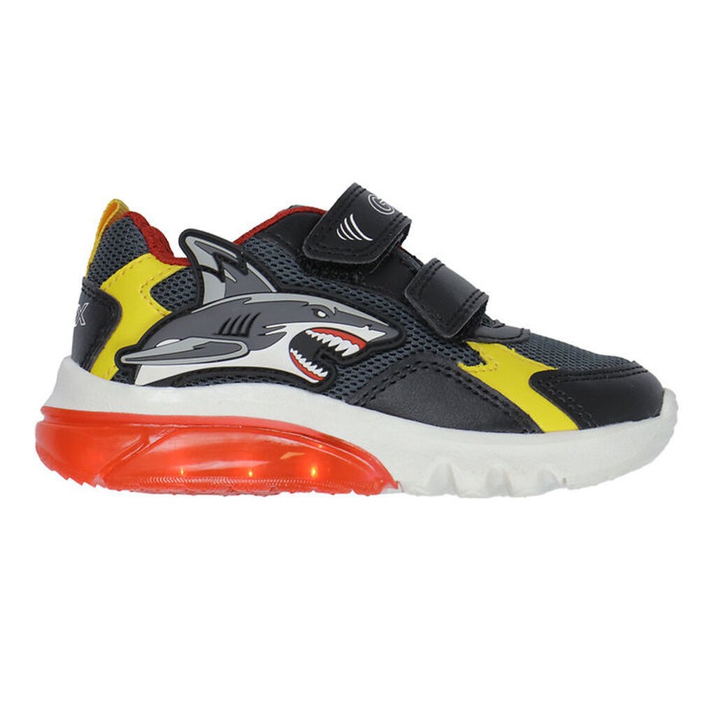 Geox Blinkesko - J Ciberdron - Dk Grey/Yellow
