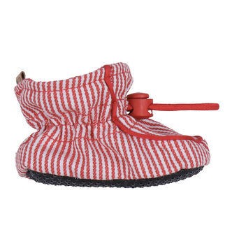Melton Hjemmesko - Striped - True Red