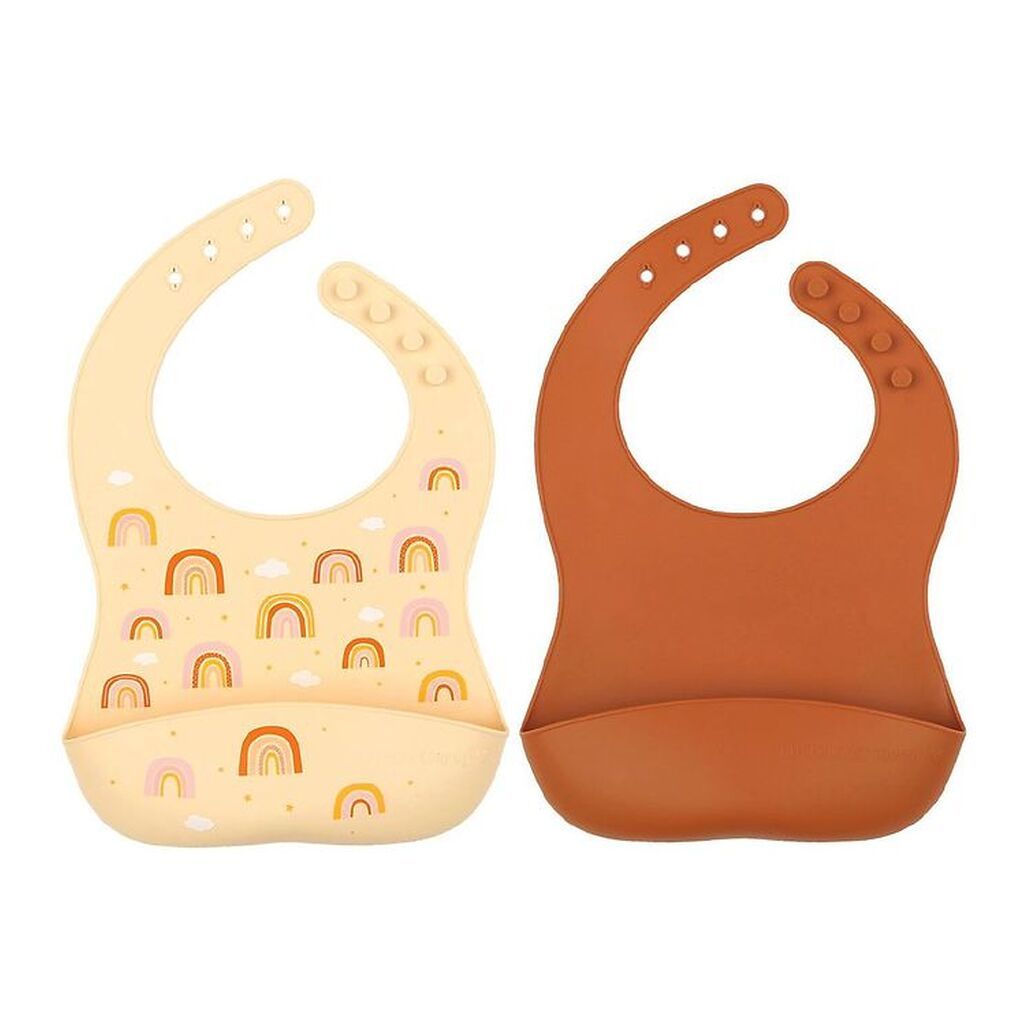 A Little Lovely Company Hagesmække - 2-pak - Silikone - Rainbows