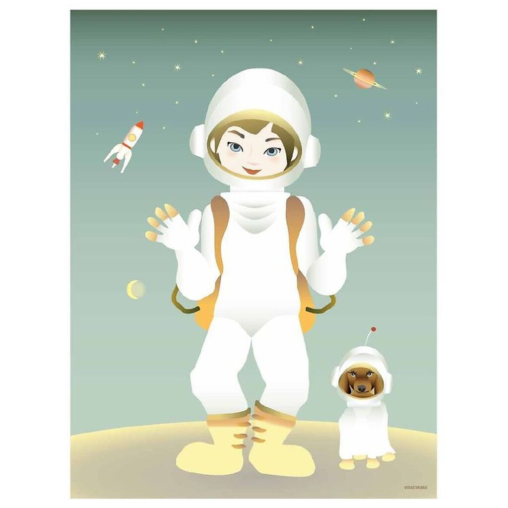 Vissevasse Plakat - 30x40 - The Astronaut