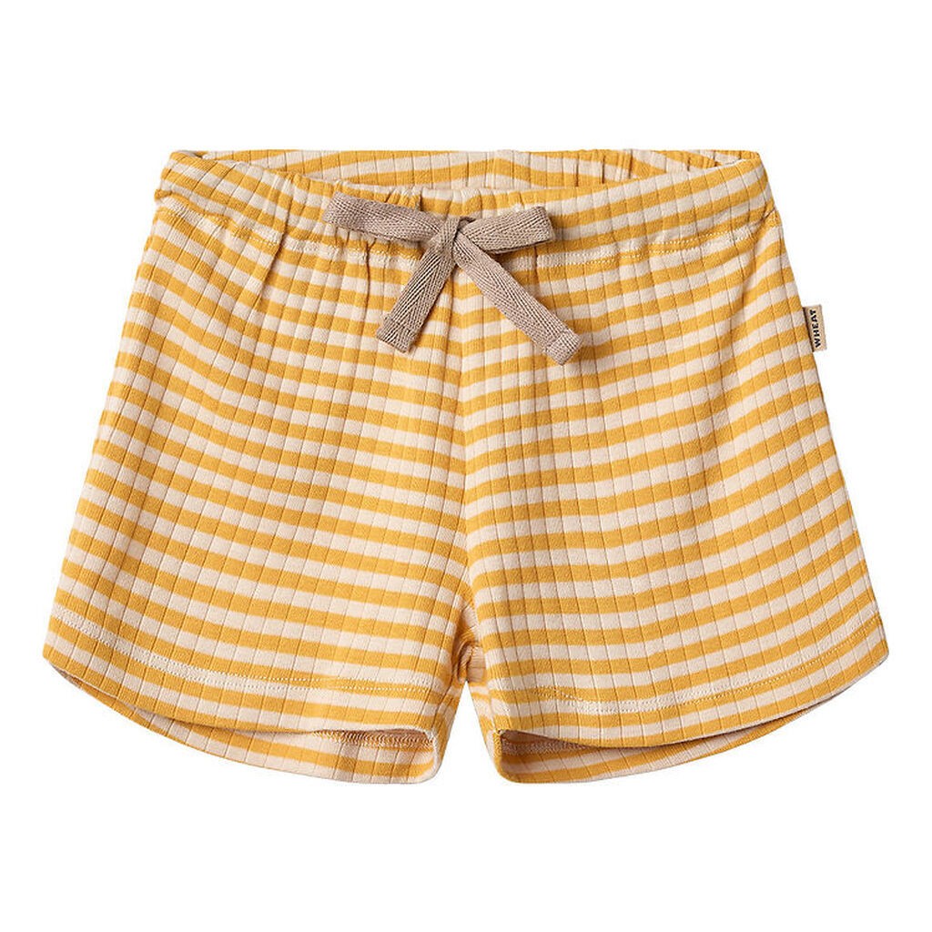 Wheat Shorts - Vic - Yellow Rib Stripe