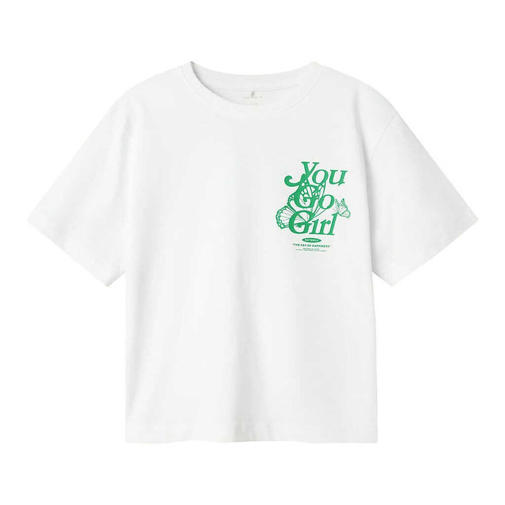Name It T-shirt - NkfDabbo - Bright White m. Print