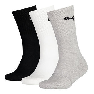 Puma Strømper - 3-pak - Crew - Grå/Hvid/Sort