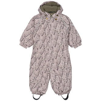 Mikk-Line Flyverdragt - AOP Floral - Cloud Gray