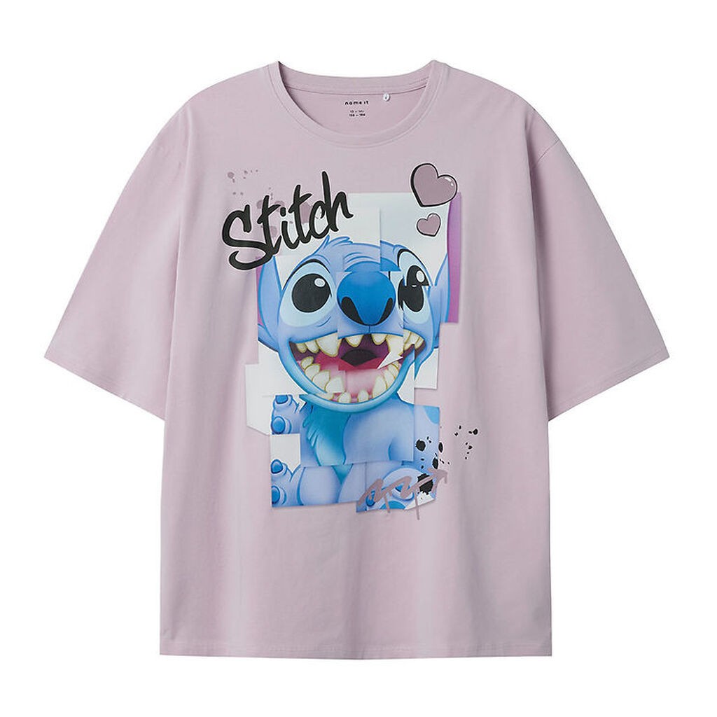 Name It T-shirt - NkfDiri Stitch - Winesome Orchid