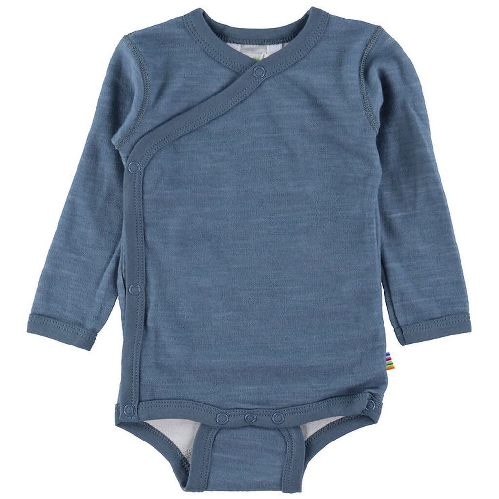 Joha Slå-om Body l/æ - Uld/Bambus - Blå