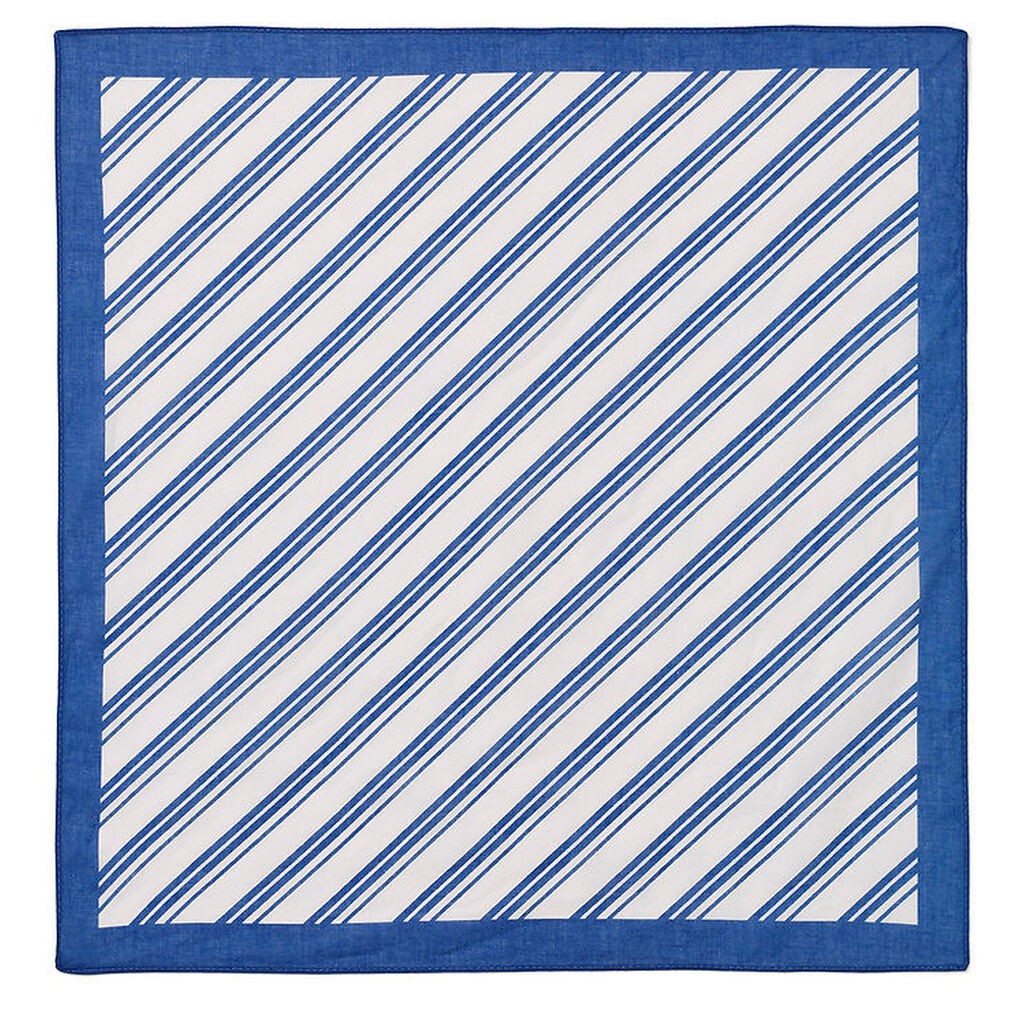 Fliink Tørklæde - Kota - 50x50 cm - Cloud Dancer m. Striber