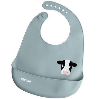 KidsMe Hagesmæk - Easy Clean Bib - Azure