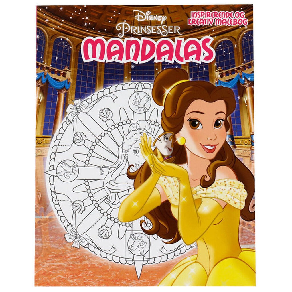 Karrusel Forlag Malebog - Mandalas - Disney Prinsesser