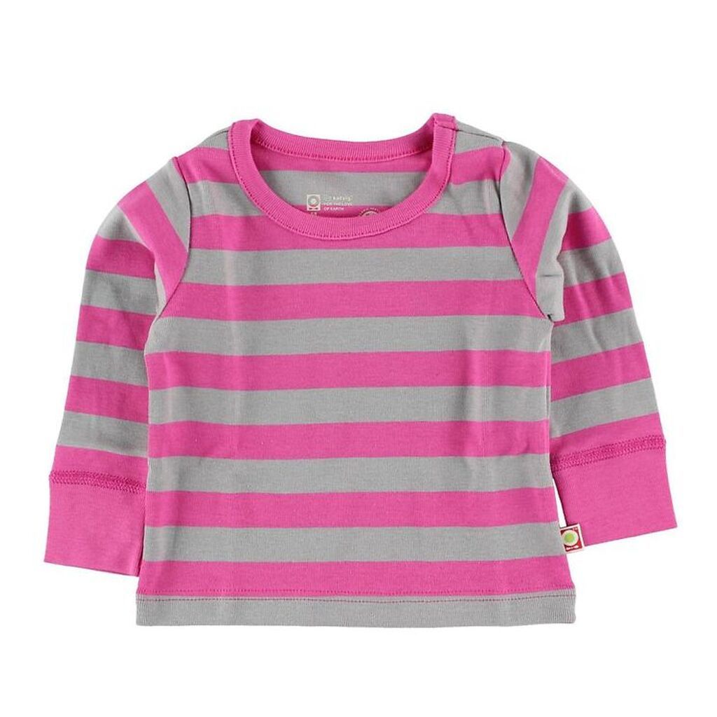 Katvig Bluse - Pink/Gråstribet