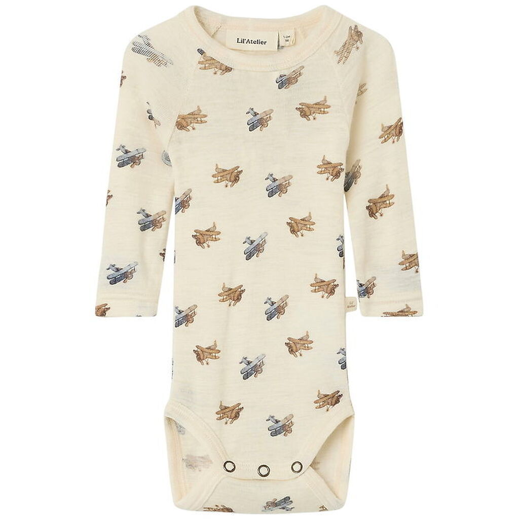 Lil' Atelier Body l/æ - Uld/Modal - Noos - NbmNalu - Turtledove/