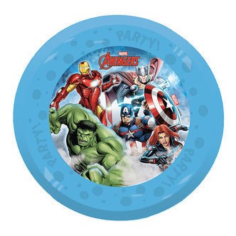 Decorata Party Plastiktallerkner - 4-pak - 21 cm - Avengers Infi
