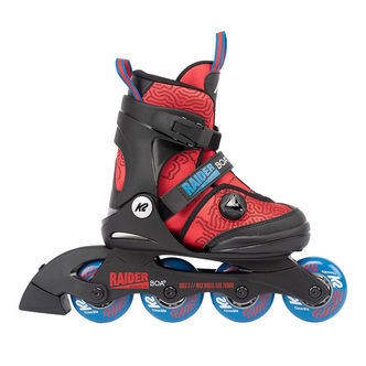 K2 Rulleskøjter - Raider Boa - Sort/Rød - Inliner