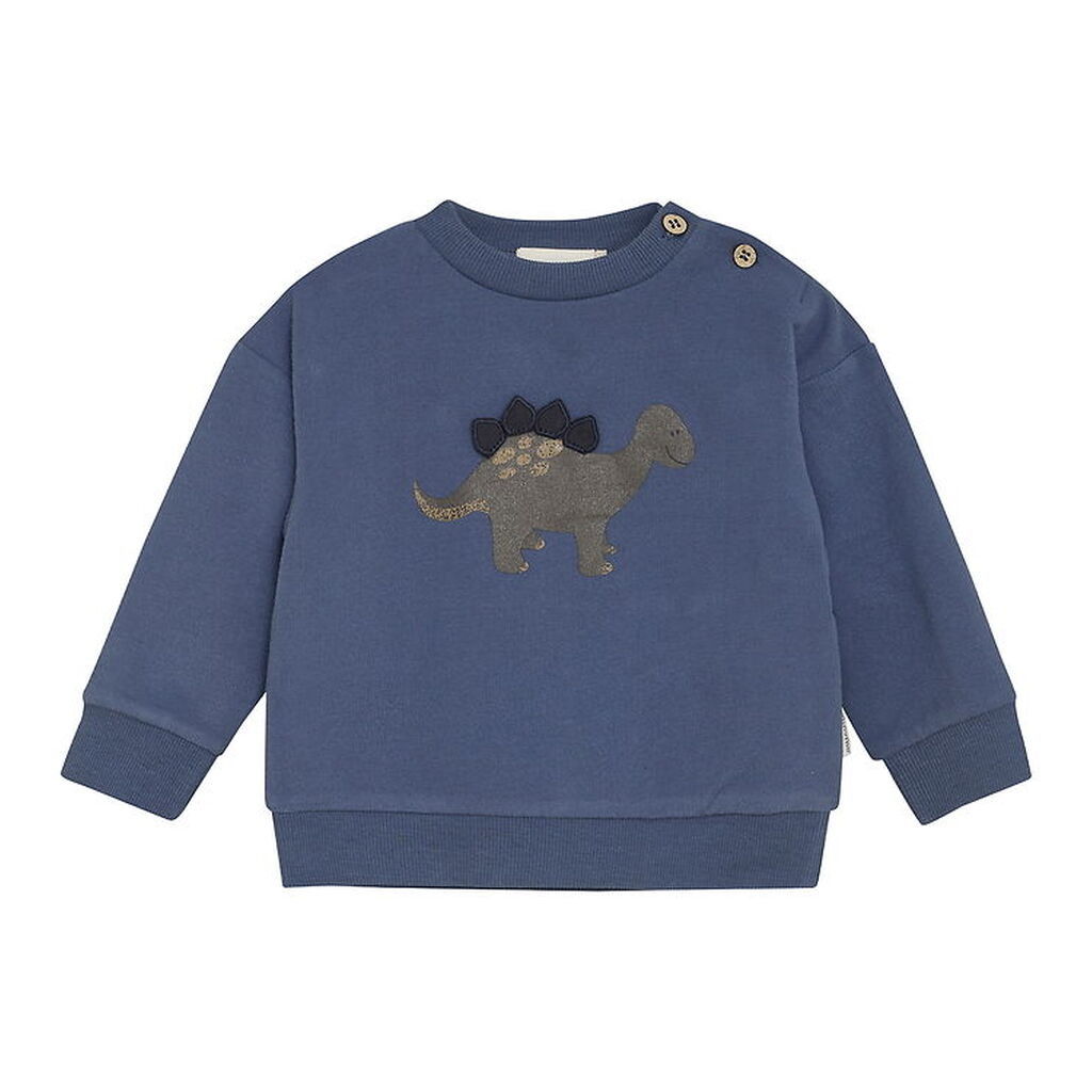 Minymo Sweatshirt - Vintage Indigo m. Dino