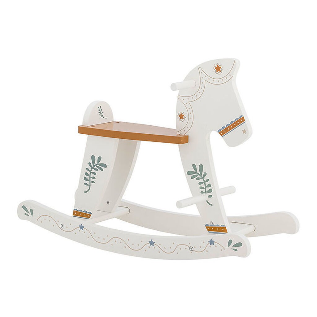 Bloomingville Mini Gyngehest - Ruddy - Hvid
