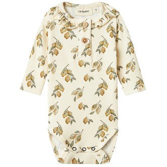 Lil' Atelier Body l/æ - Rib - NbfGavo - Turtledove/Lemon