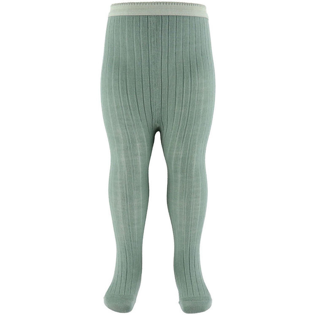 MP Strømpebukser - Uld - Rib - Lily Pad