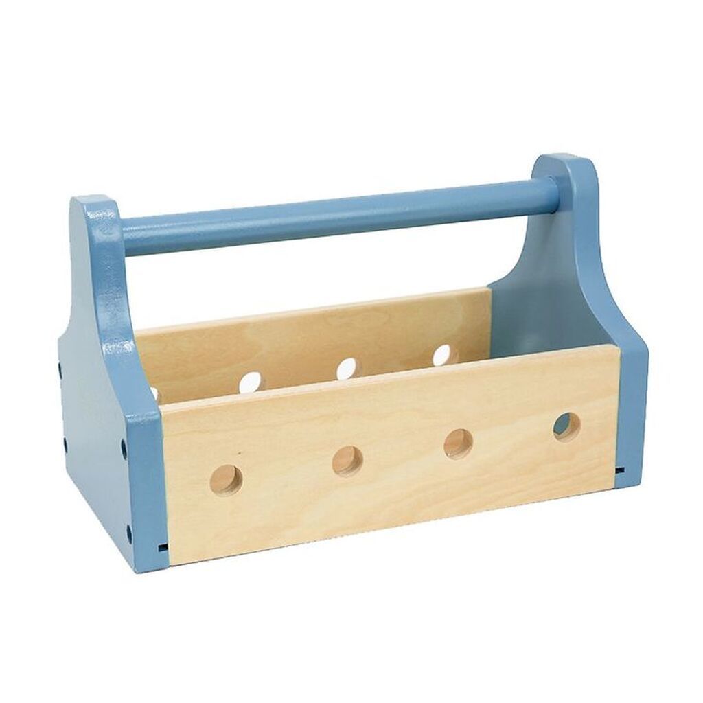 MaMaMeMo Værktøjskasse - Træ/Lyseblå