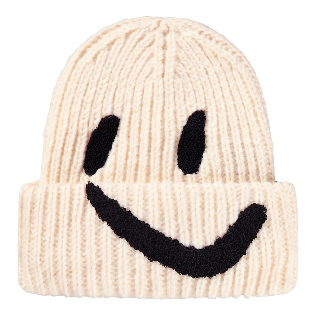 Molo Hue - Strik/Rib - Kim - Vanilla m. Smiley