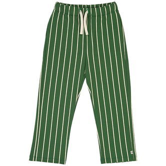 Müsli Sweatpants - Pinstripe - Green Gables/Oak