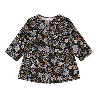 Hust and Claire Fløjlskjole - HCKaroline - Light Blue/Navy m. Bl