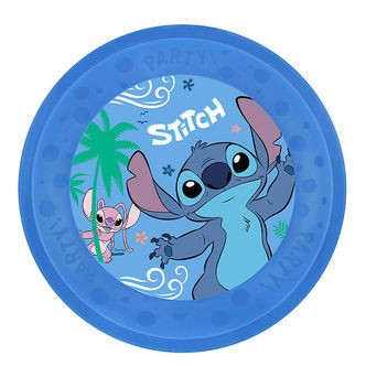 Decorata Party Plastiktallerkner - 4-pak - 21 cm - Stitch & Ange