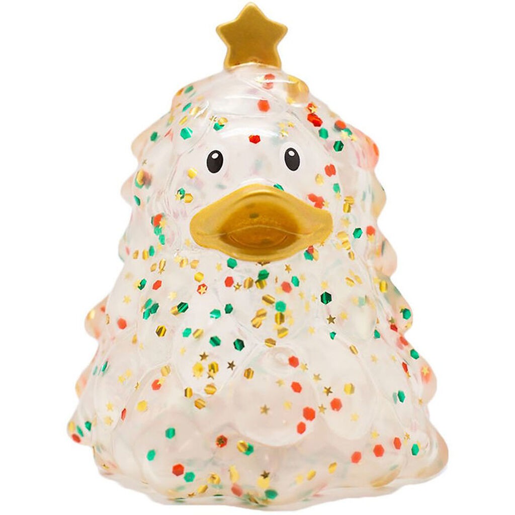 Badeand - Juletræ - Glitter