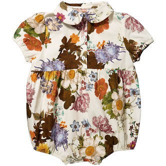 Christina Rohde Sommerdragt - Hvid m. Blomster