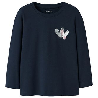 Name It Bluse - NmfTeartas - Navy Blazer m. Print