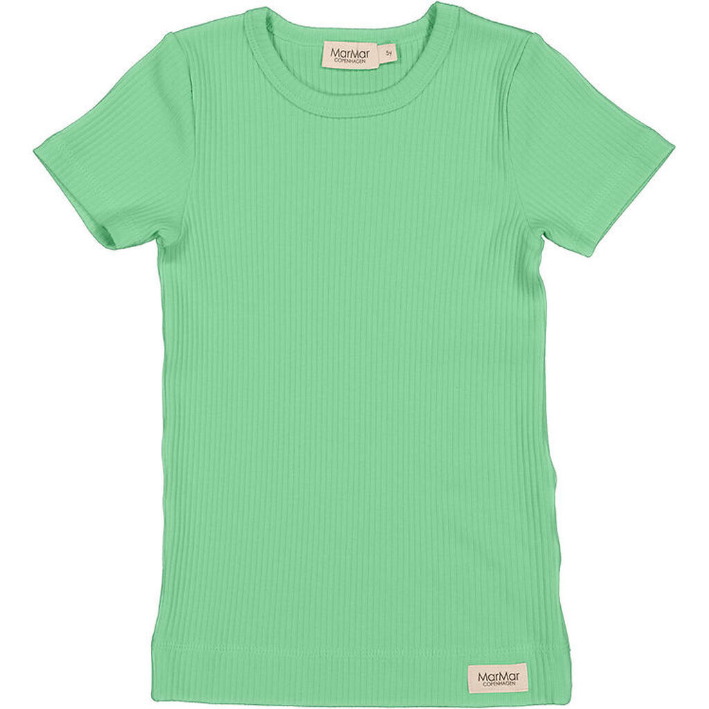 MarMar T-shirt - Rib - Modal - Plain - Cale Green