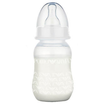 Emporio Armani Sutteflaske - Plast/Silikone - 130 ml - Hvid