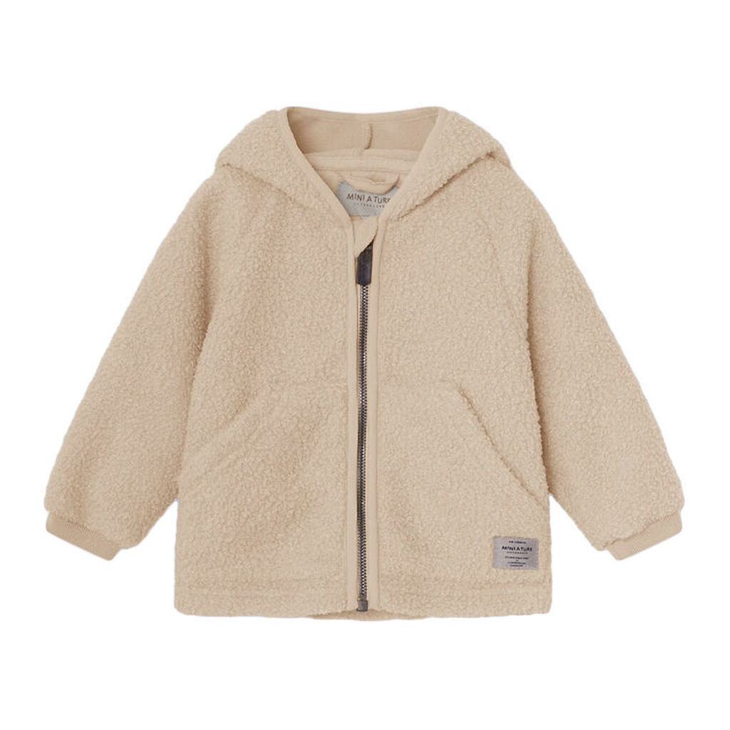 Mini A Ture Fleecejakke - Teddy - MatLiff - Sesame
