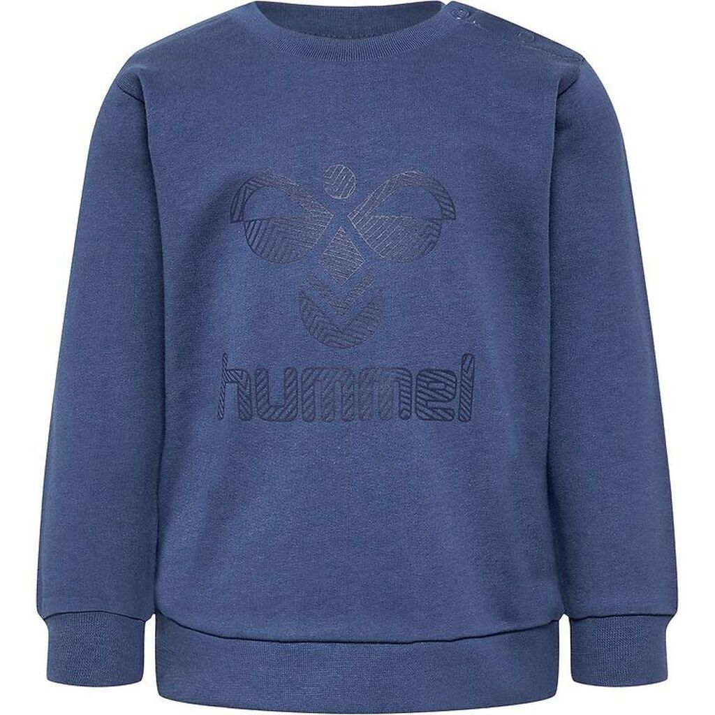 Hummel Sweatshirt - hmlFastwo Lime Sweatshirt - True Navy