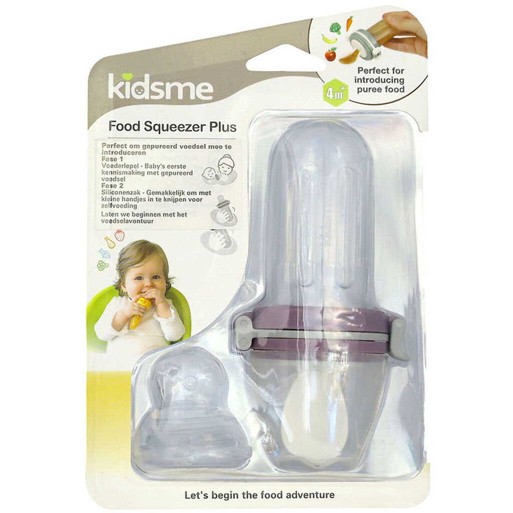 KidsMe Food Squeezer Plus - Plum