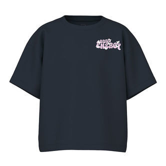 Name It T-shirt - NkfVamina - Dark Sapphire/Good Energy