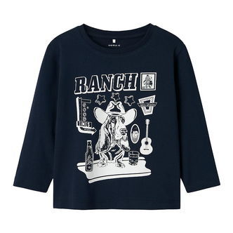 Name It Bluse - NmmKyle - Navy Blazer m. Print