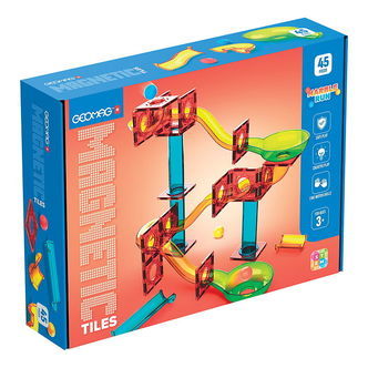 Geomag Magnetsæt - Tiles Marble Run - 45 Dele