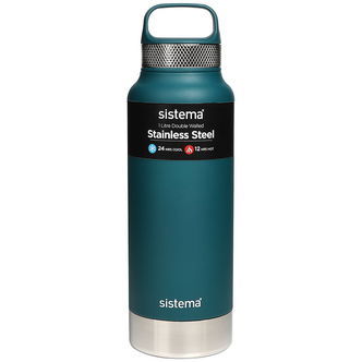 Sistema Termoflaske - Stainless Steel - 1L - Grøn