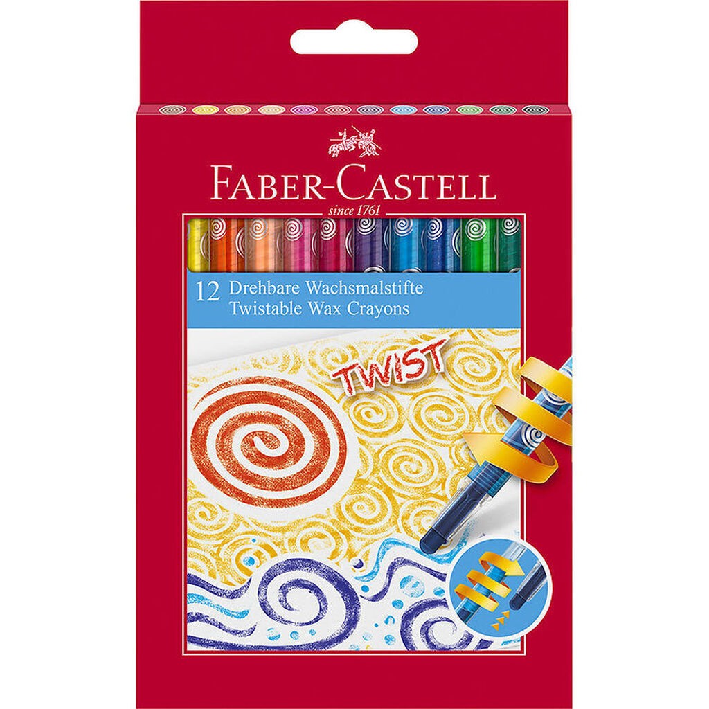 Faber-Castell Farvekridt - Twistable - 12 stk