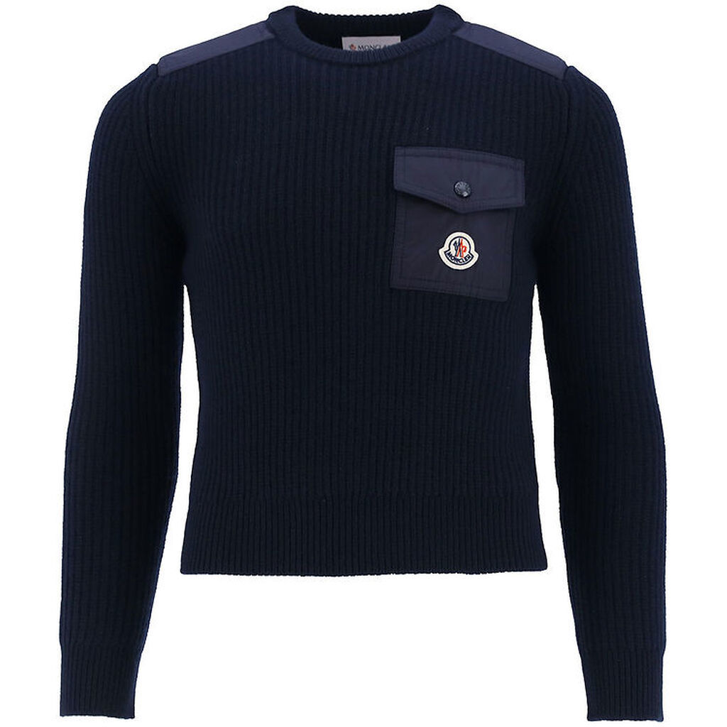 Moncler Bluse - Uld - Navy