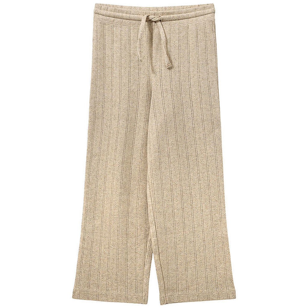 Sofie Schnoor bukser - LovaSK - Beige m. Hulmønster