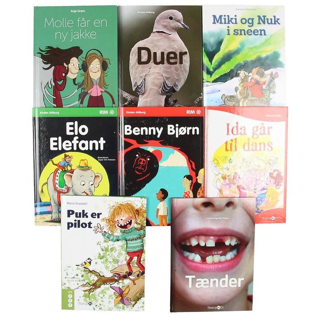 Straarup & Co Bogpakke - 2. Klasse - Assort. - 8 Bøger