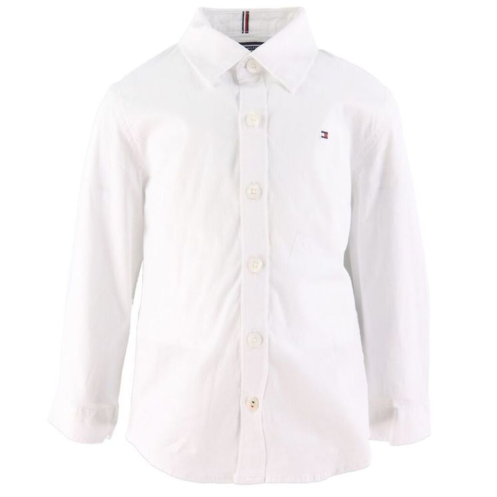 Tommy Hilfiger Skjorte - Solid Stretch - Organic - Hvid